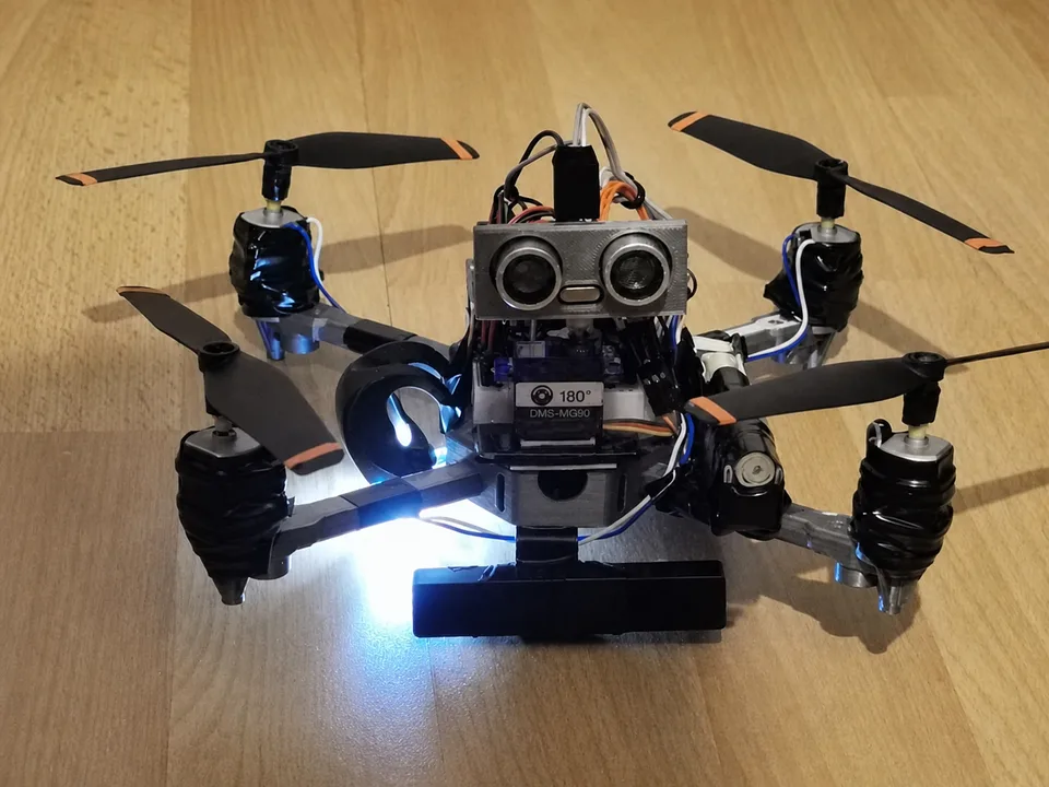 Autonomous drone prototype with onboard sensors